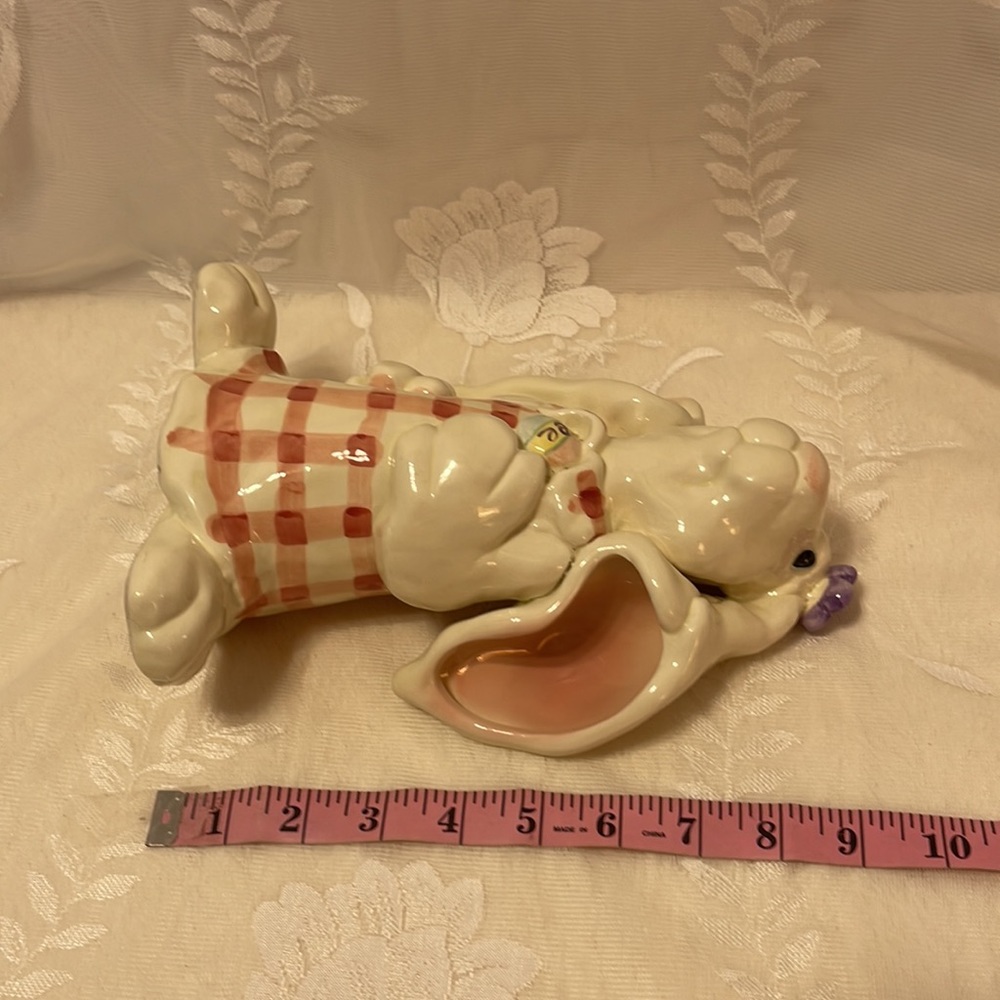 Floppy Eared Rabbit Easter Ceramic Farmhouse Cottagecore Rabbit/ Bunny. No Chips - Picture 10 of 10